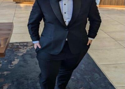 A Custom Woman Blazet Set Designed by Richard Bennett Custom Tailors in Chicago, IL